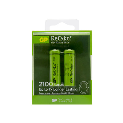 GP ReCyko Battery 2100mAh AA | Pack of 2 Batteries