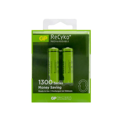 GP ReCyko Battery 1300mAh AA | Pack of 2 Batteries