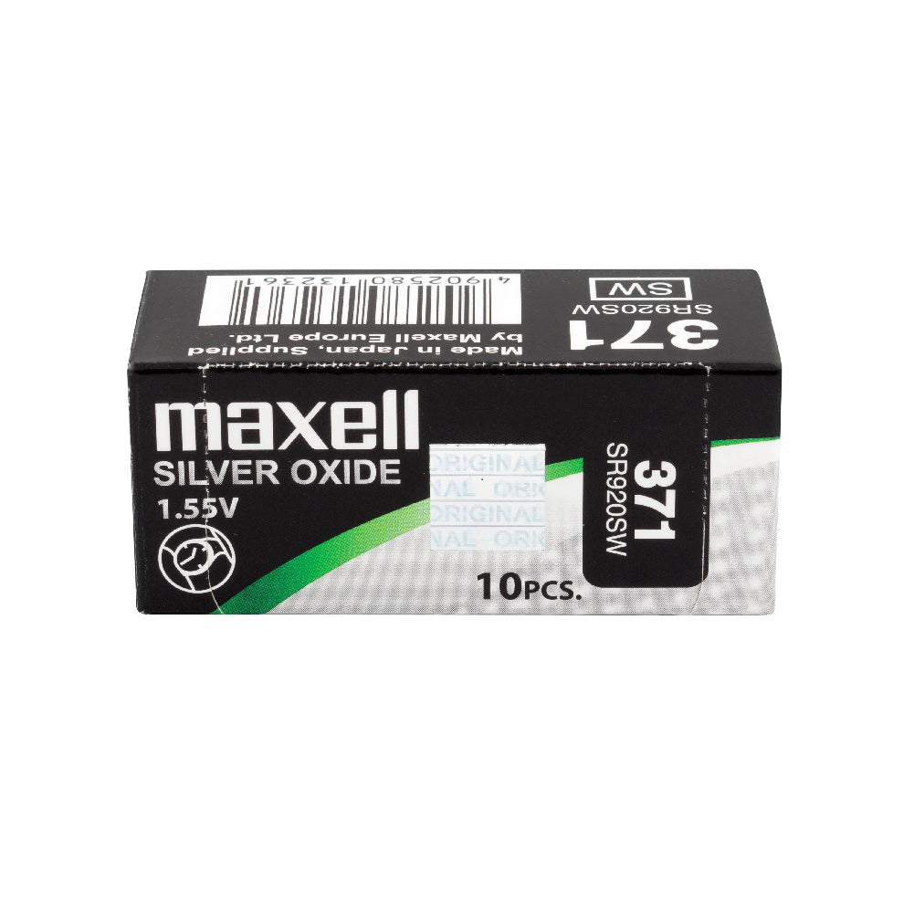 2 Pcs Maxell 371 SR920SW Silver Oxide Watch Battery 1.55 Volt Made In Japan BL10 - Foto 8