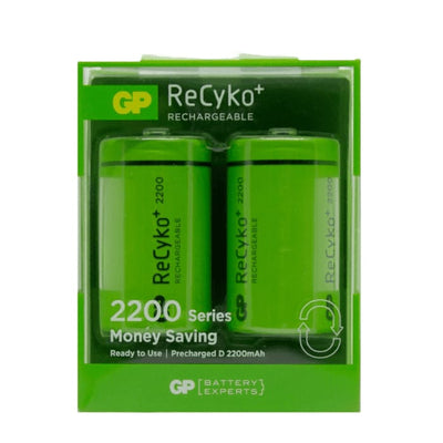 GP ReCyko Battery 2200mAh AA | Pack of 2 Batteries