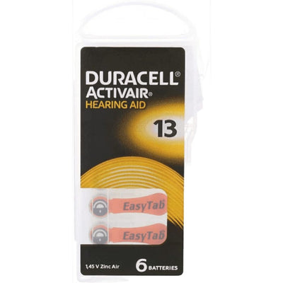 Duracell Activair Hearing Aid | Size 13 - Pack of 6 Batteries