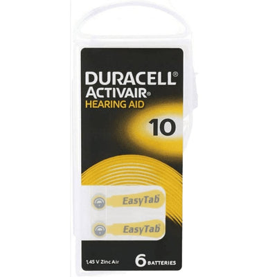 Duracell ActivaiHearing Aid | Size 10 - Pack of 6 Batteries